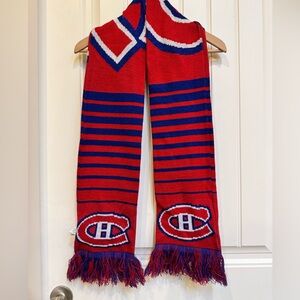 NHL Licensed Forever Collectibles Montreal Canadiens Acrylic Scarf. 62” by 6.5”